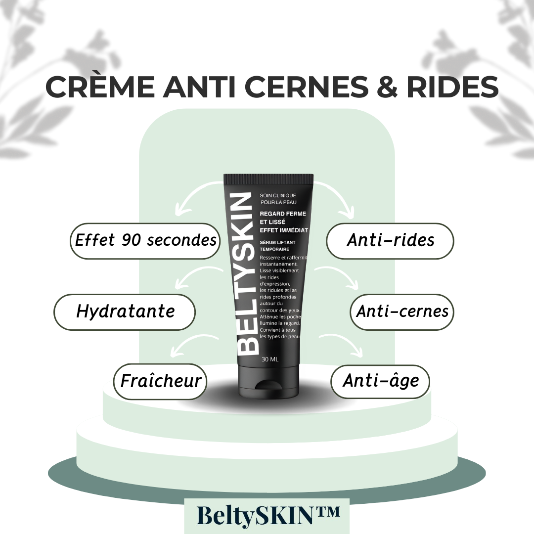 BeltySKIN - Crème Anti Cernes & Rides - Effet Immédiat